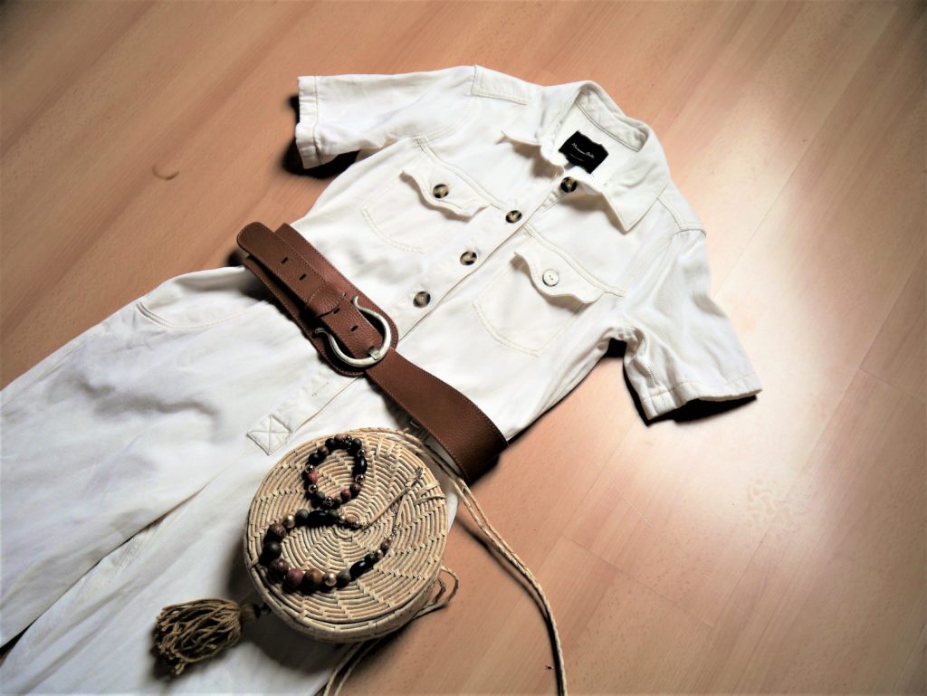 beiger Overall