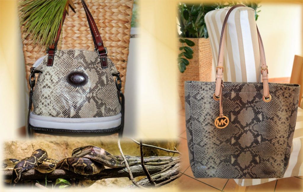 Taschen mit Snake-Print