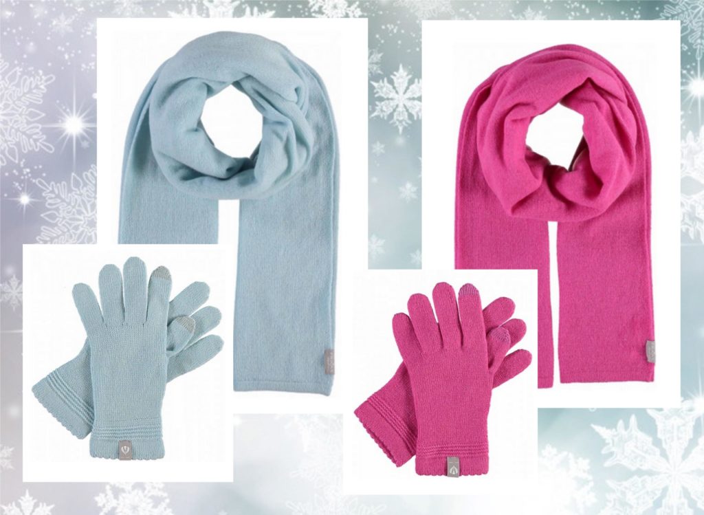 Herbst-Accessoires Schals und Handschuhe